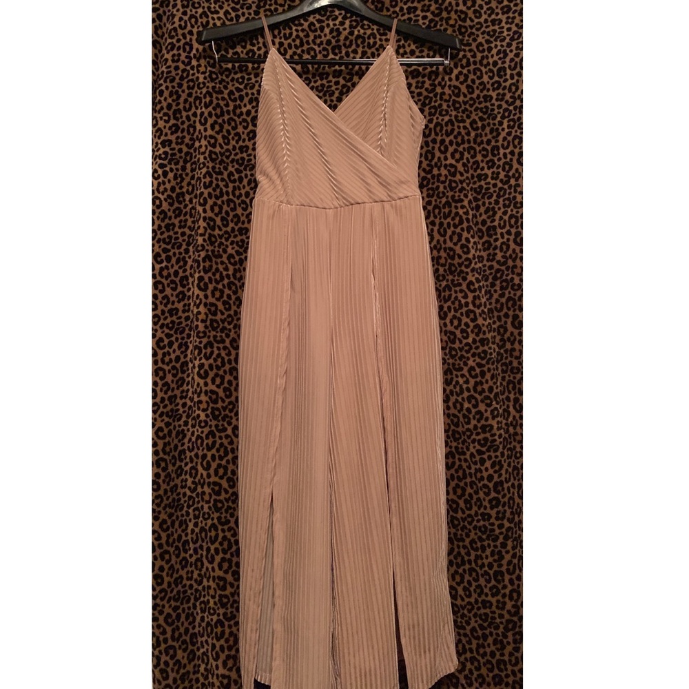 Formal Nude Jumpsuit